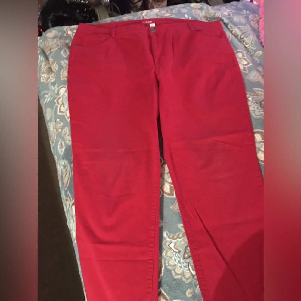 Red jeans size 22W from Style & Co